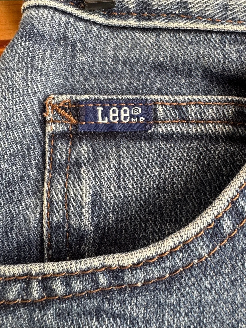Vintage 90s Lee High Rise Denim Jorts Made USA Relaxed Shorts 16